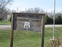 USA - Towanda IL - Historic Route 66 - A Geographical Journey Sign (9 Apr 2009)